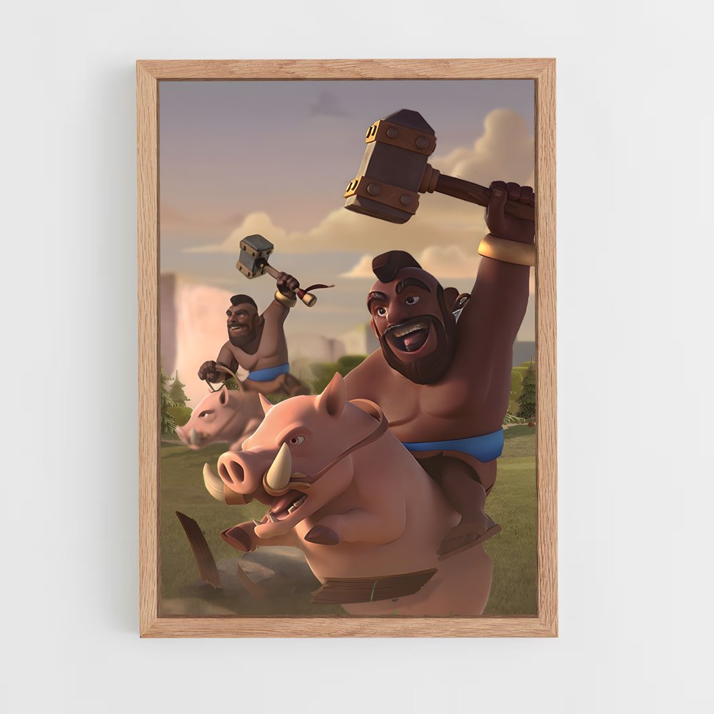 Poster Le Marteau du Hog Rider – affiche Clash royale (vue 4)